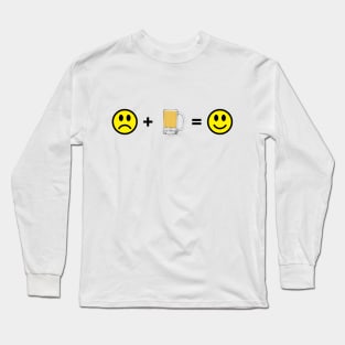 Beer Makes Me Happy Long Sleeve T-Shirt